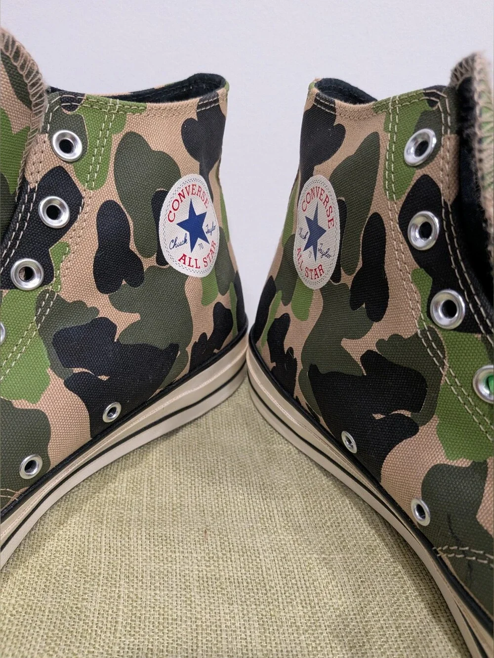Clean Converse Chuck Taylor All Star Hi Men Size 13 Camo Athletic Shoes Sneakers - Picture 6 of 8